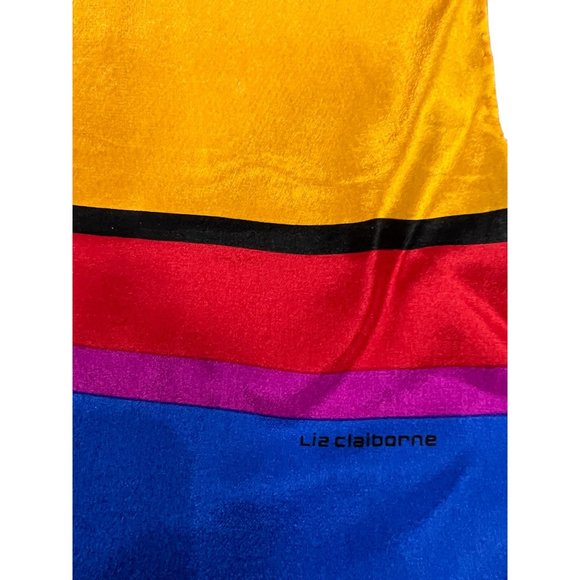 Set of 3 Vintage Liz Claiborne Silk Scarves Hairties - Picture 3 of 8